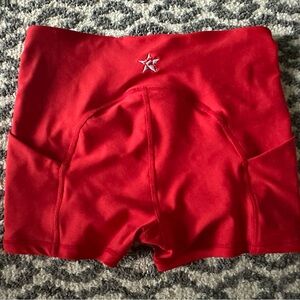 Rebel Miss America Red Compression Shorts in Youth Large Like New!